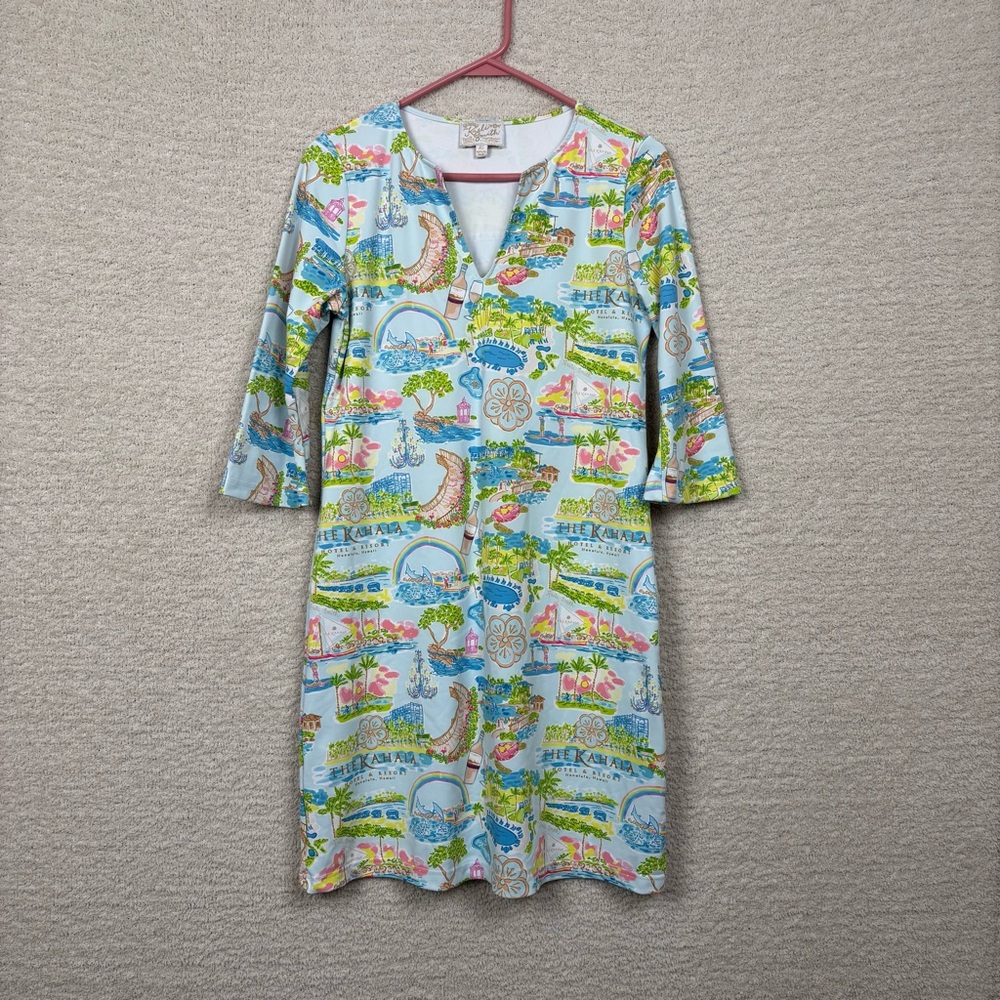 Kaeli Smith by Smith & Quinn Dress XS Blue Green Custom The Kahala Resort